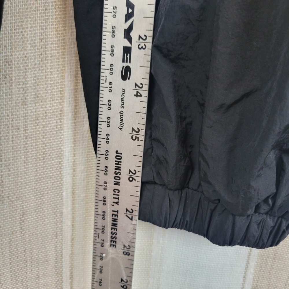 Good American Essential Nylon Track Pants Black Size 3/US Large - Picture 7 of 10